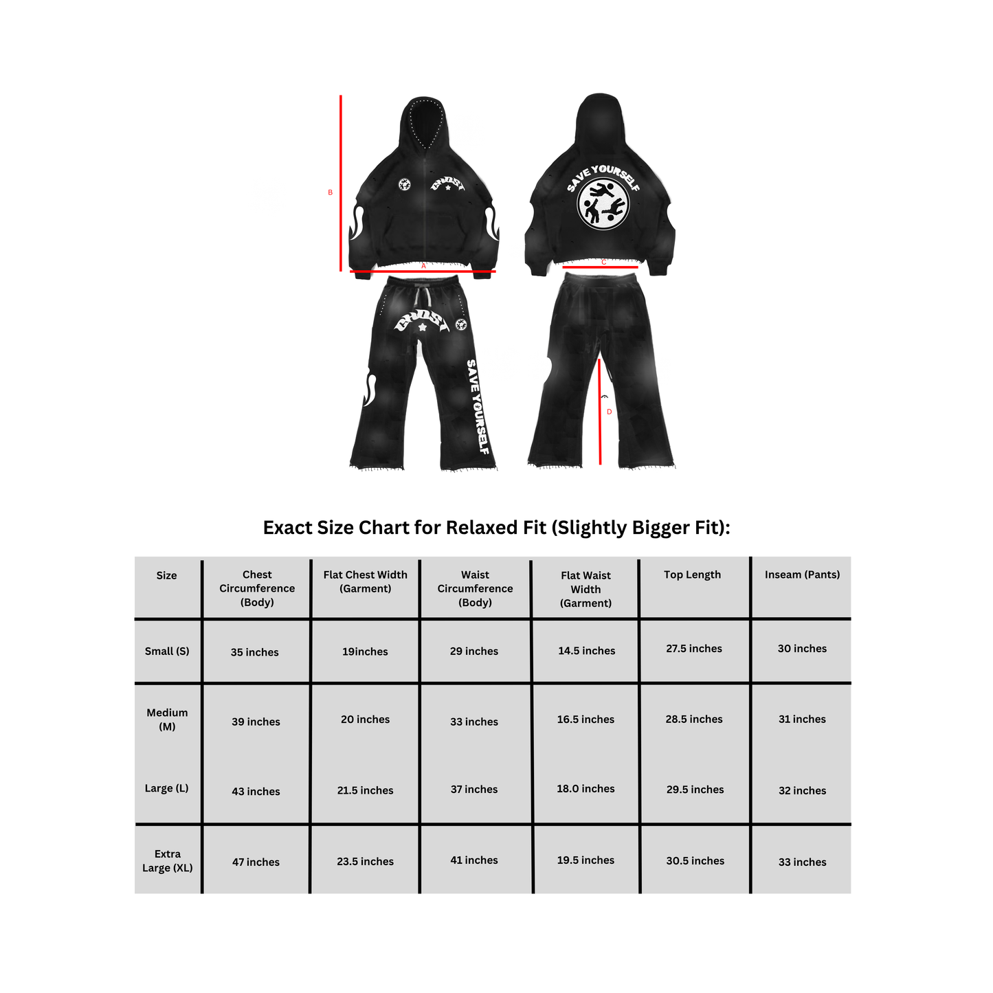 Ghost Flared Sweats - Black