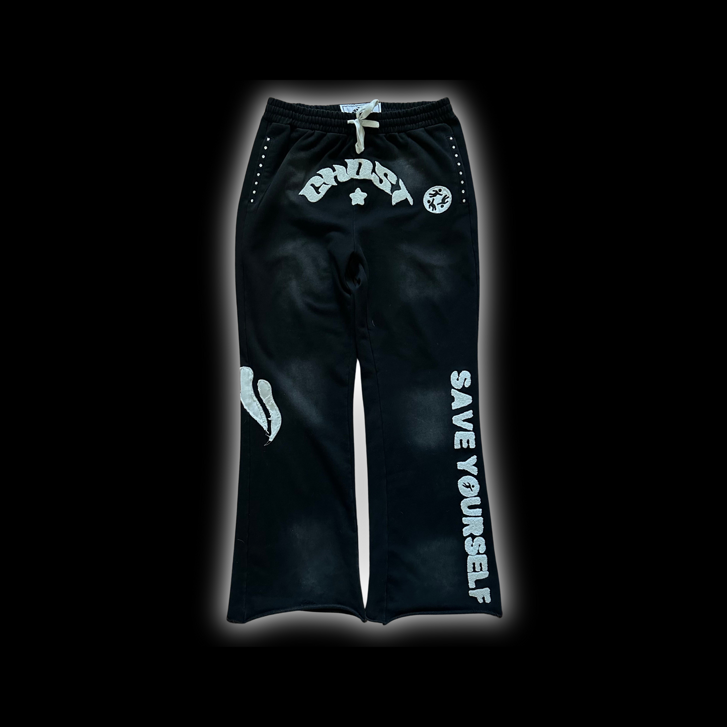 Ghost Flared Sweats - Black
